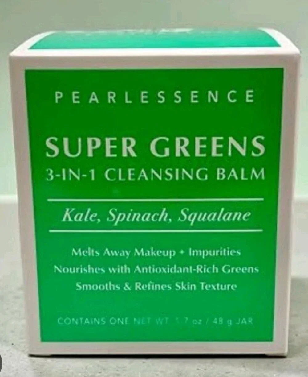 NEW Pearlessence Super Greens 3 In 1 Cleansing Balm